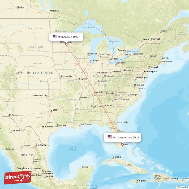 MSP - FLL route map
