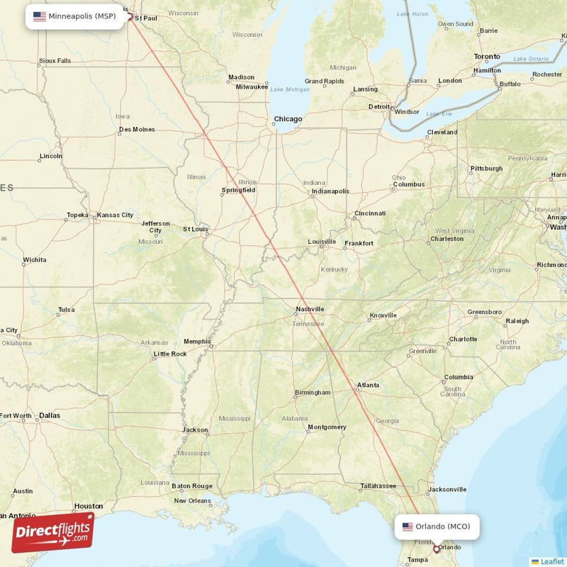 mco to msp one way