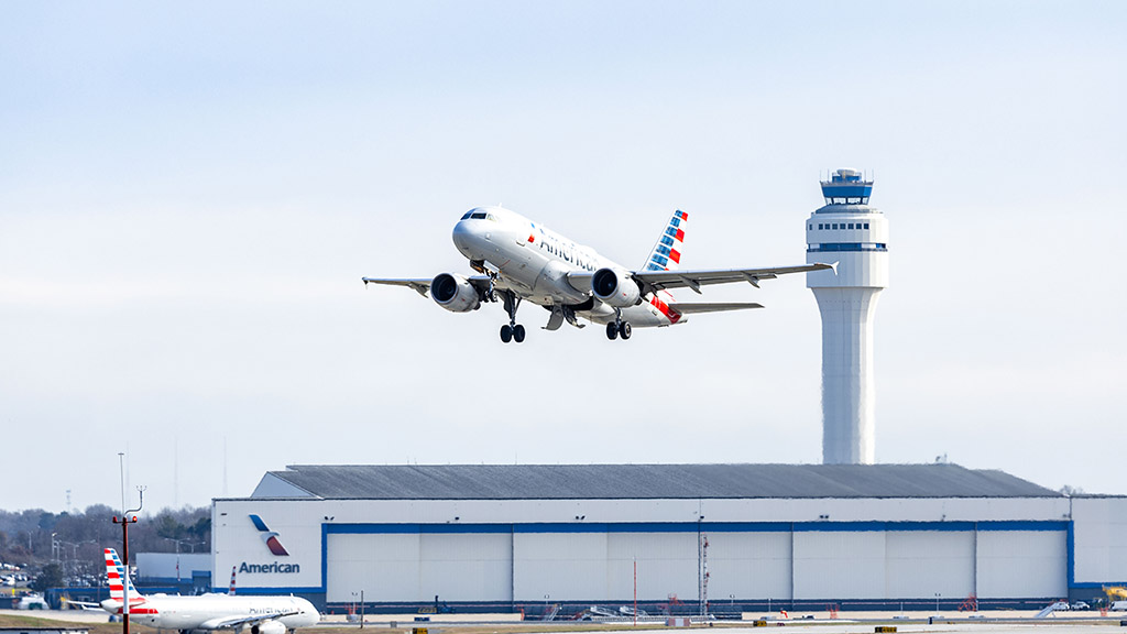 Arriving at Charlotte Douglas International