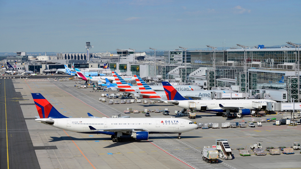 Arriving at Frankfurt Airport