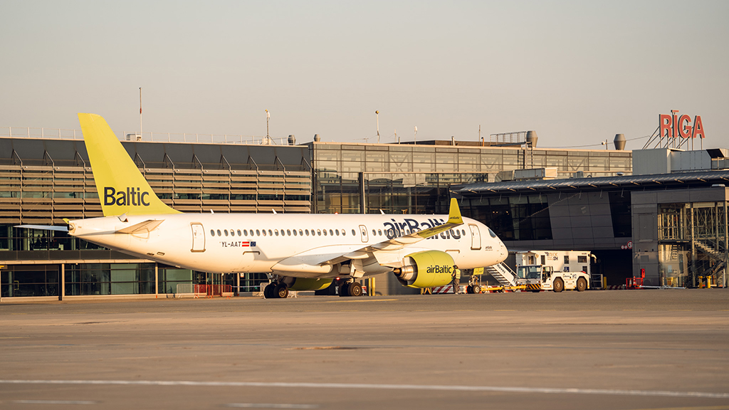 Departing from Riga International Airport