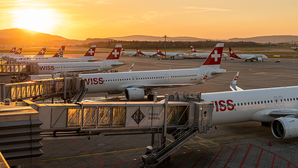 Arriving at Zurich Airport