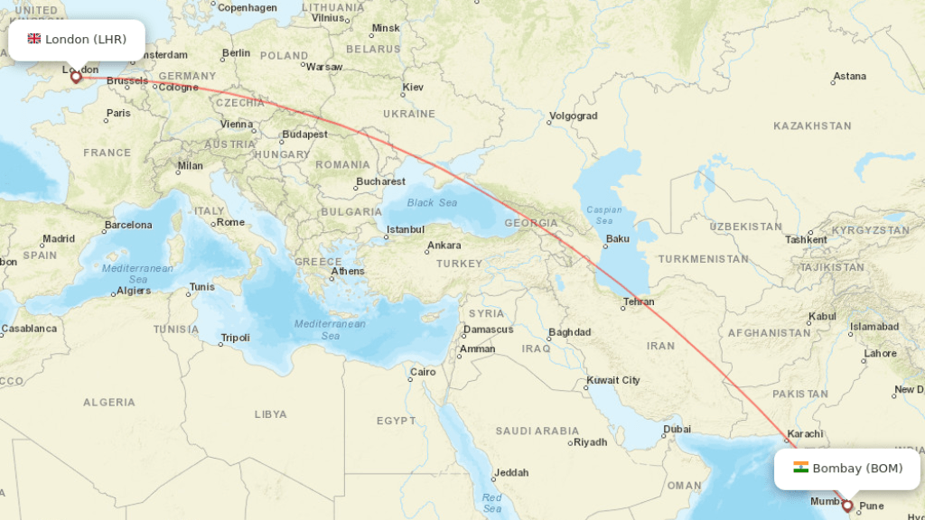 direct flight from London to Delhi