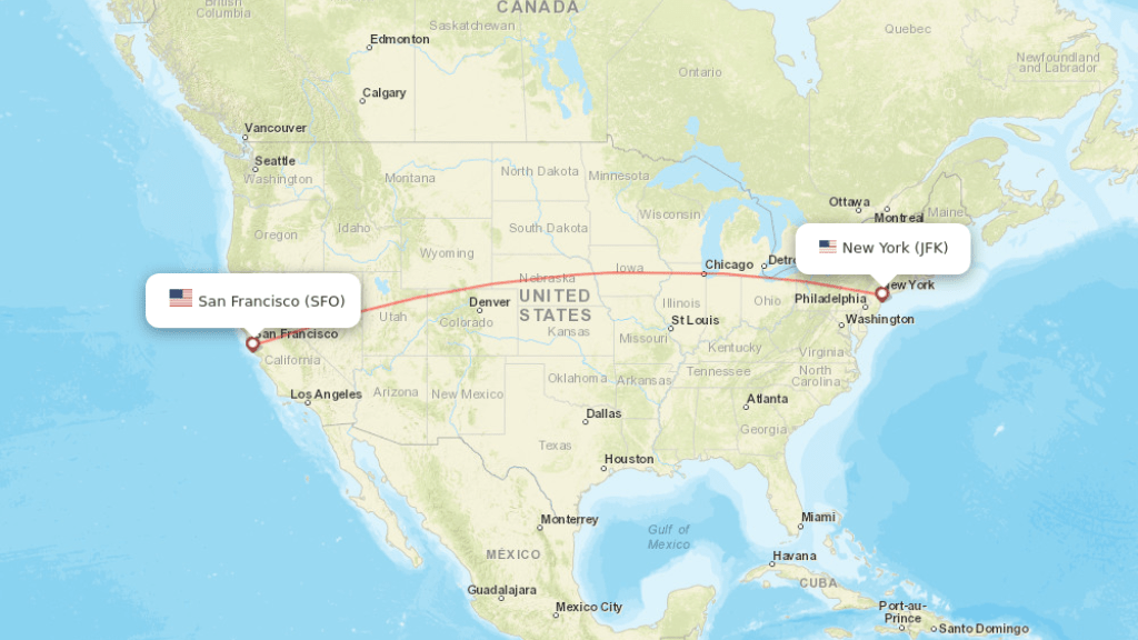 direct flights from new york to san francisco