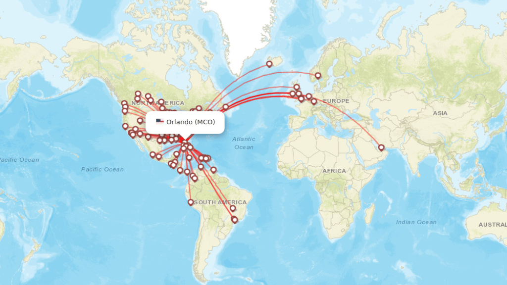 direct flights to Orlando (MCO)