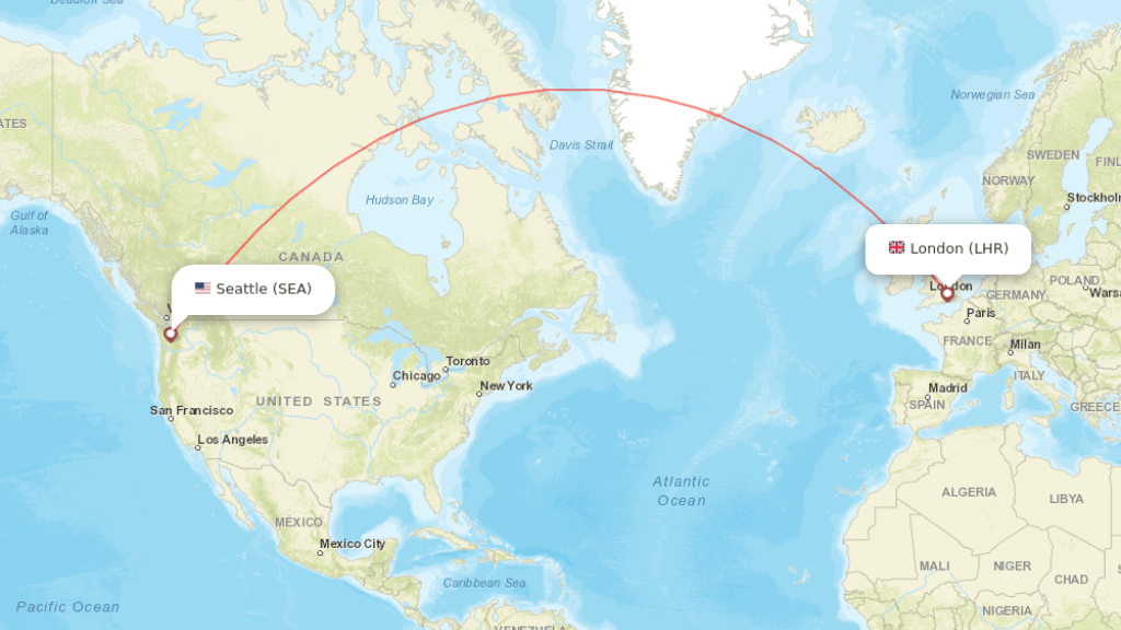 direct flights from london to seattle