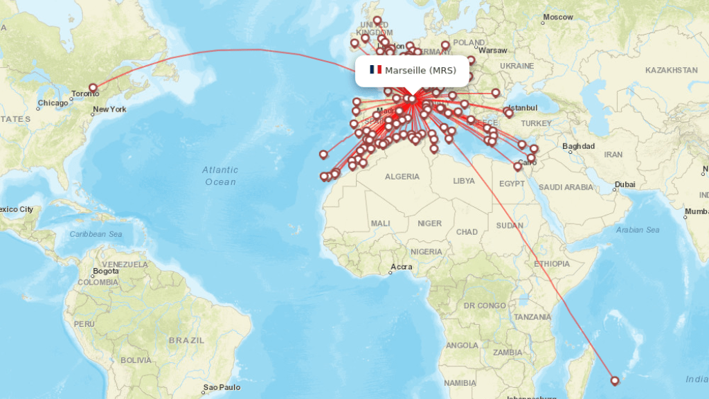 all direct flights to marseille