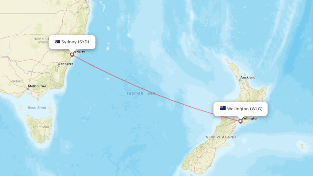 direct flights from sydney to wellington