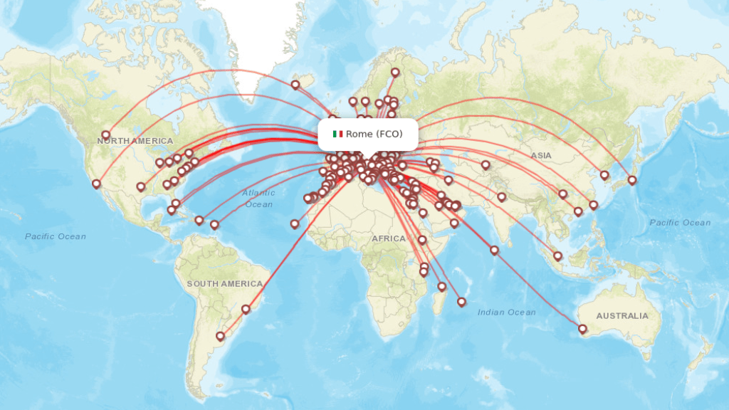 How to find a direct flight to Rome