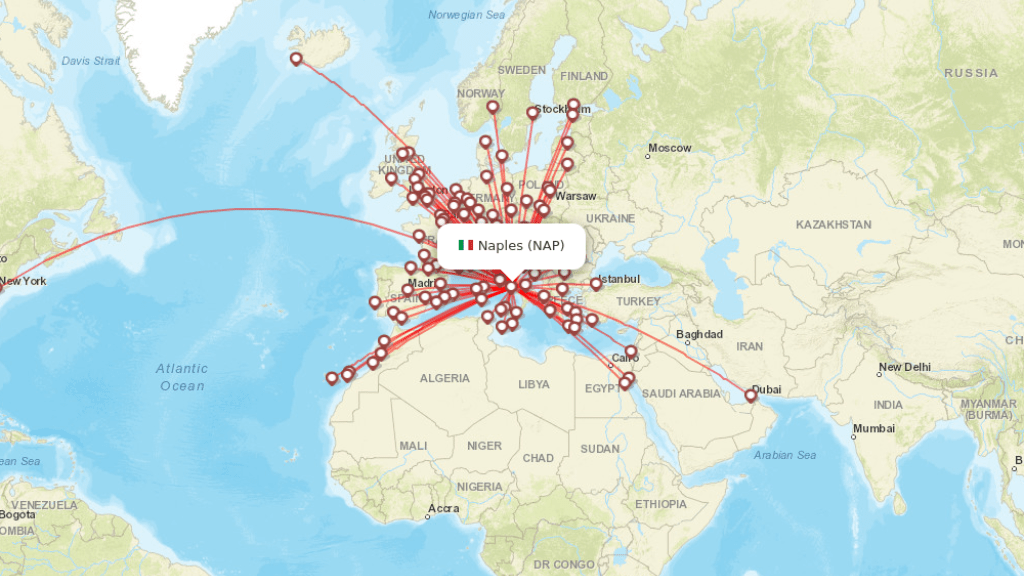 all direct flights to naples