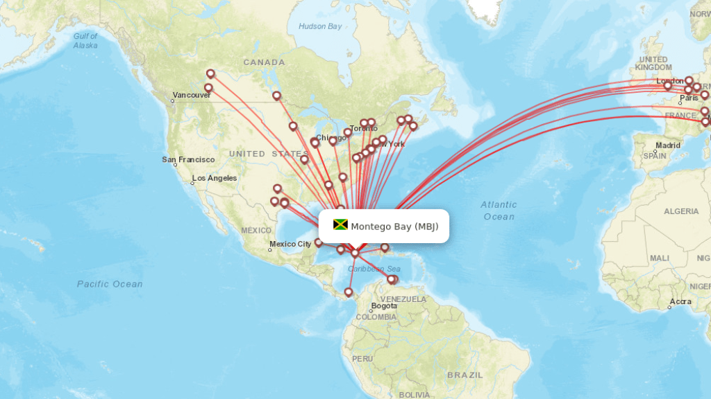 all direct flights to montego bay