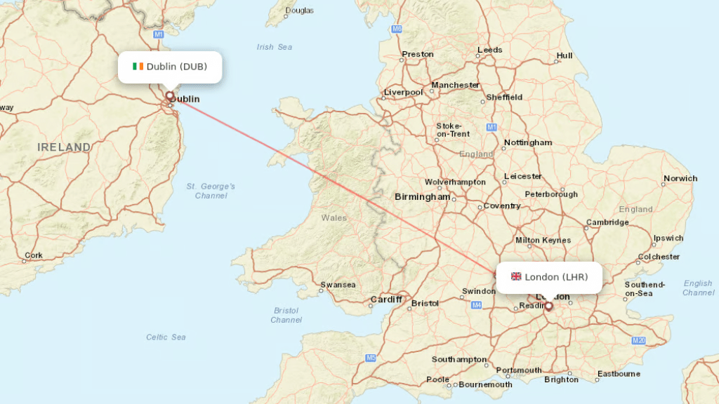 direct flights from london to dublin