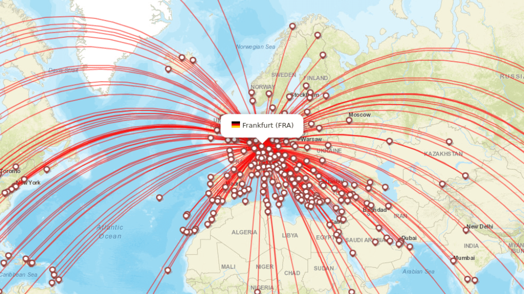 all direct flights to frankfurt