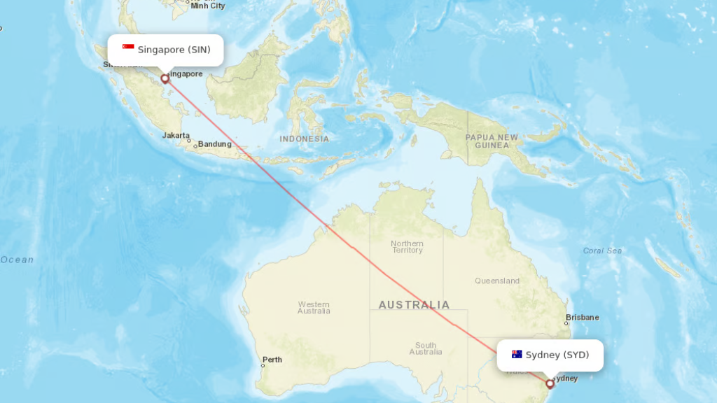 direct flights from singapore to sydney