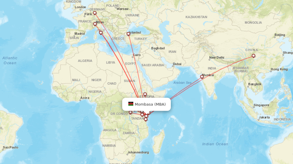 all direct flights to mombasa
