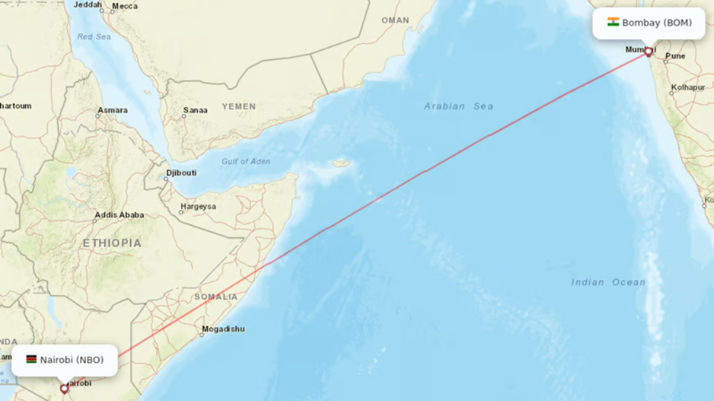 direct flights from dubai to nairobi