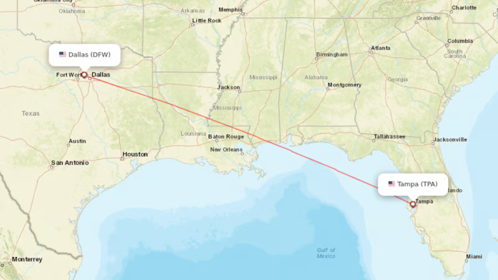 Tpa to sale mia one way