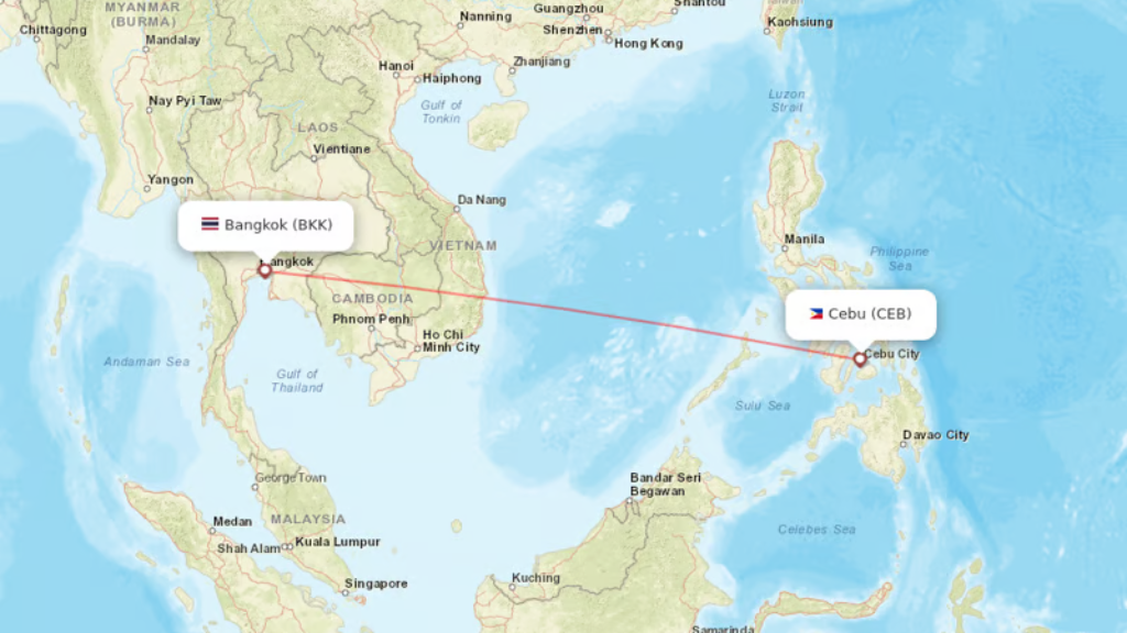 direct flights from bangkok to cebu