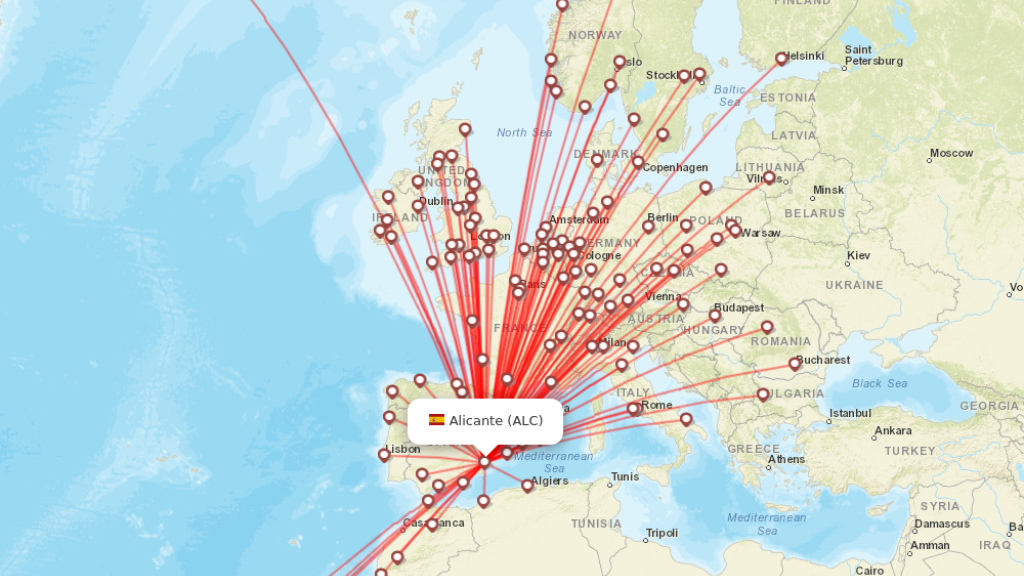 all direct flights to alicante costa blanca