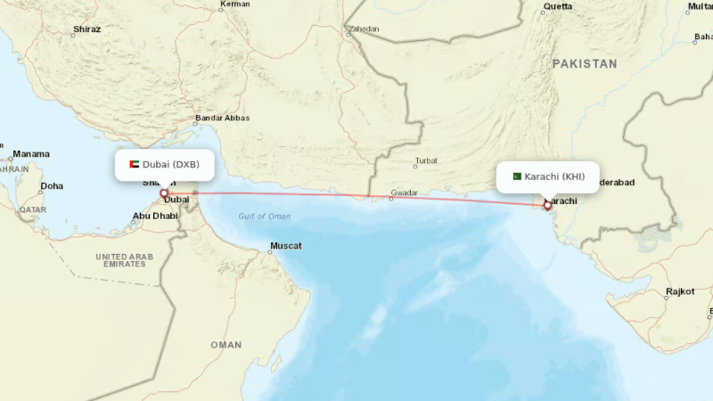 direct flights from dubai to karachi