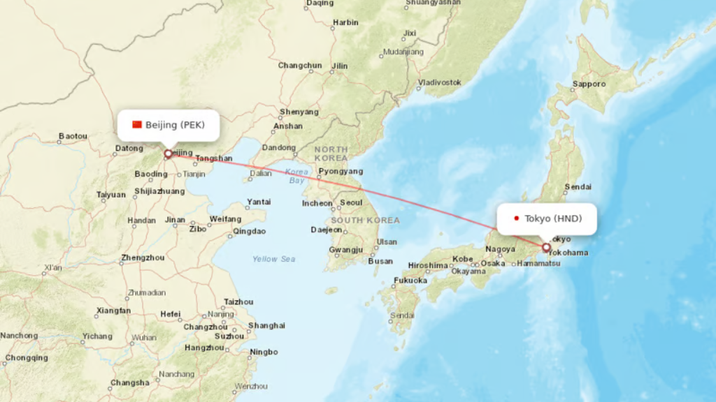 direct flights from tokyo to beijing