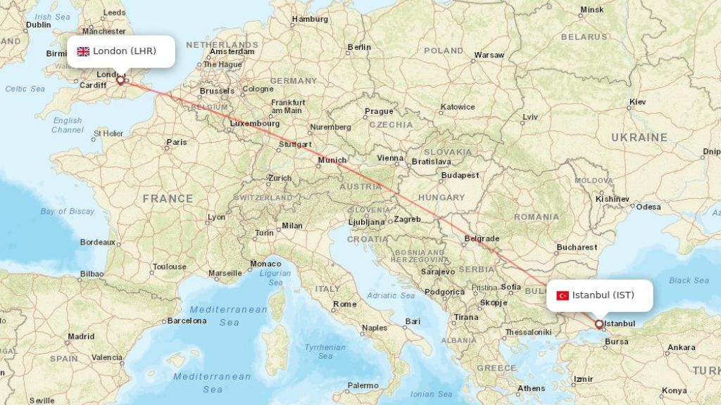 direct flights from london to istanbul