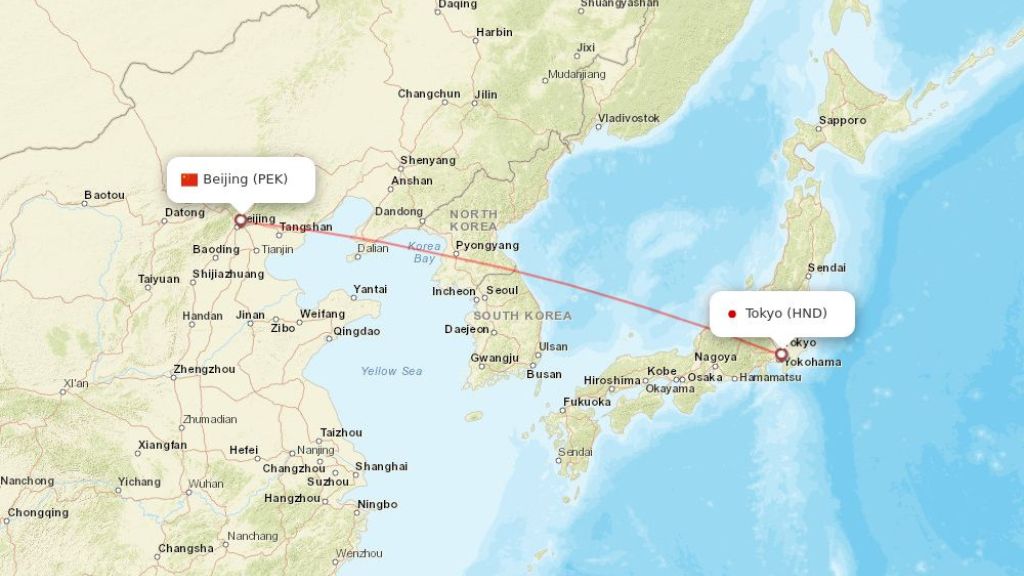 direct flights from tokyo to beijing