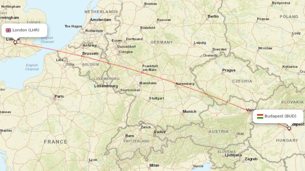 direct flights from london to budapest